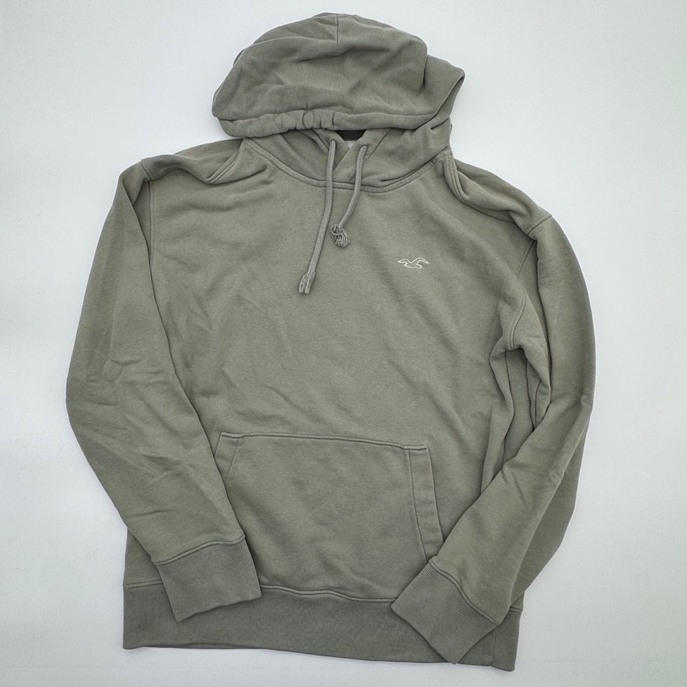 Hollister‎ Must-Have Collection Hoodie Mens Small Sage Green Pullover Sweatshirt